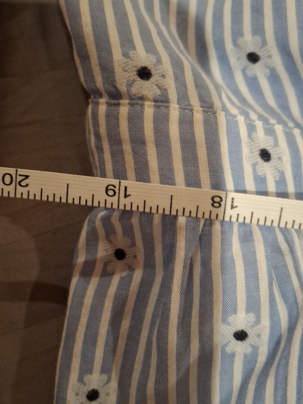 LOFT Blue and White Striped Wrap Maxi Dress with Tie - Picture 13 of 15